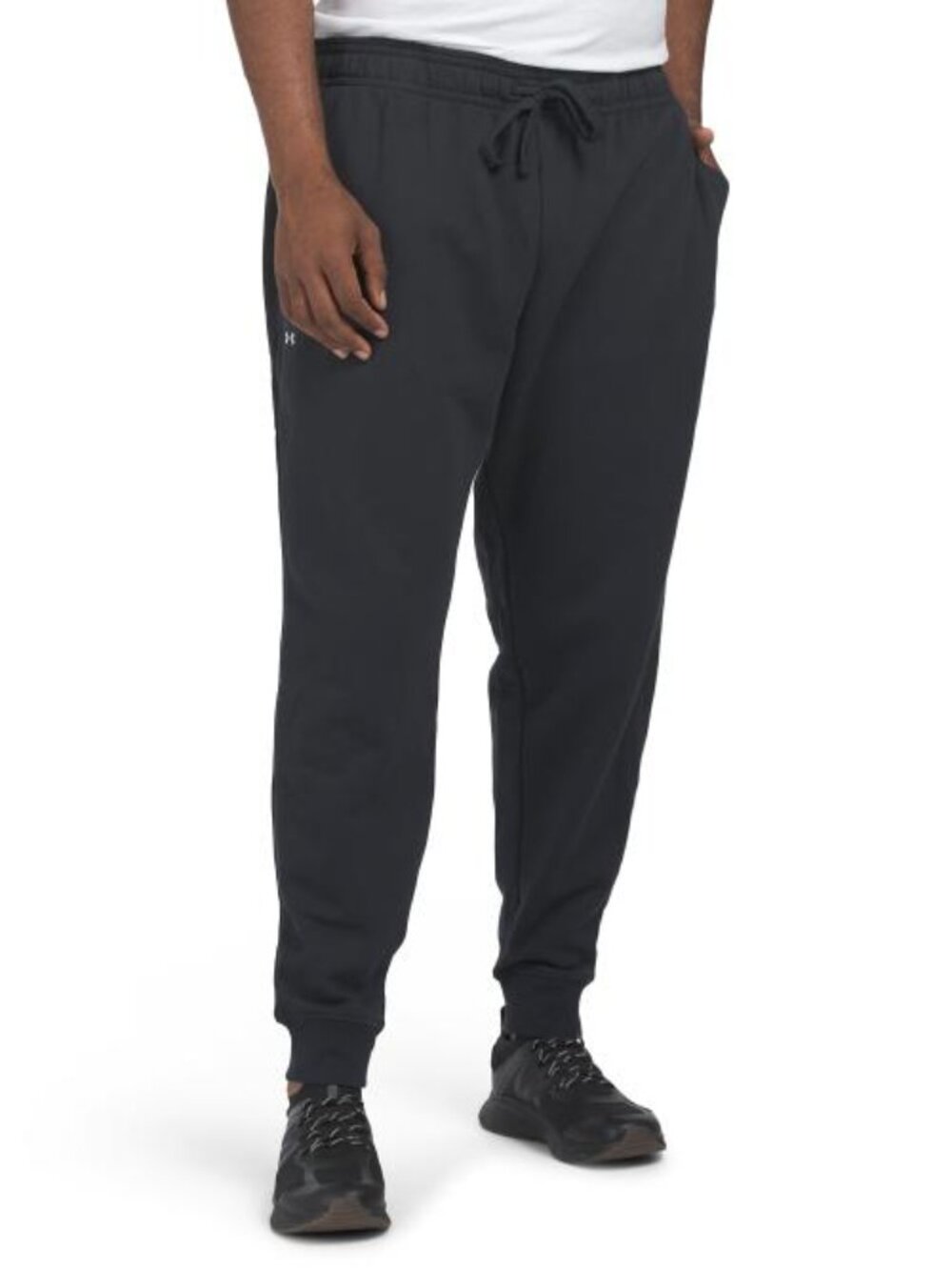 Under Armour Rival Fleece Jogger Pants in Black